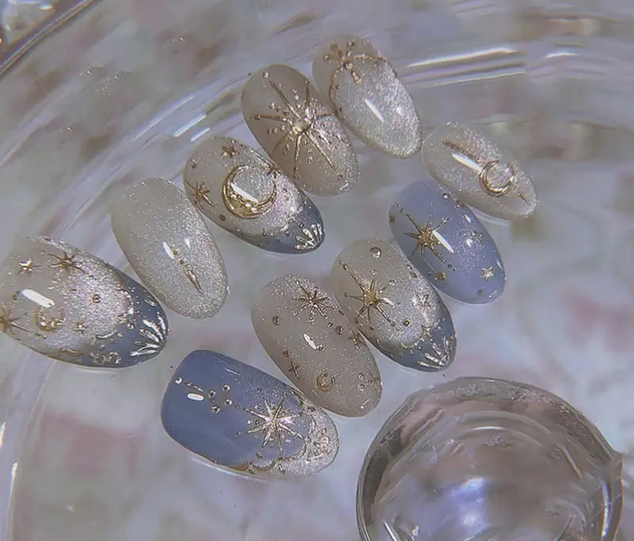 Cosmic Shine Press On Nails