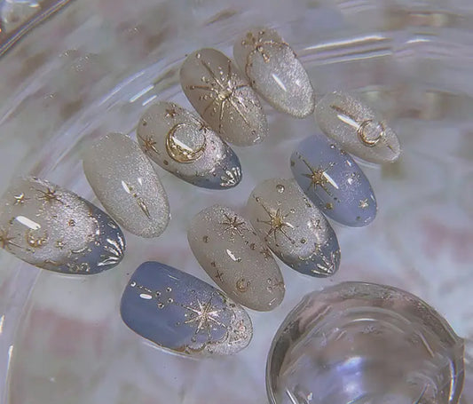 Cosmic Shine Press On Nails