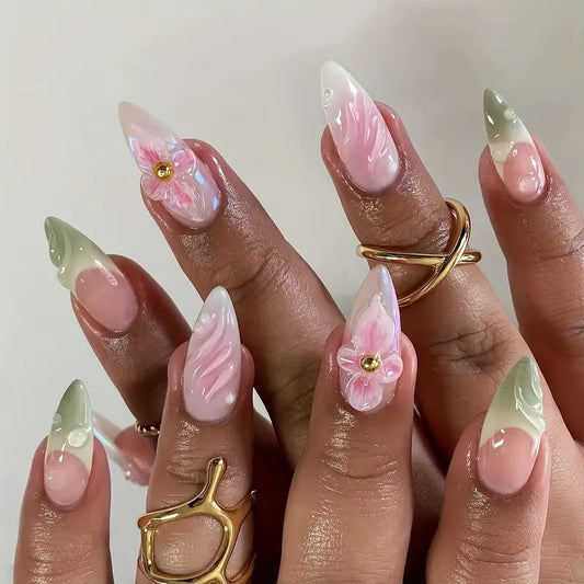 Floral Sway Press On Nails