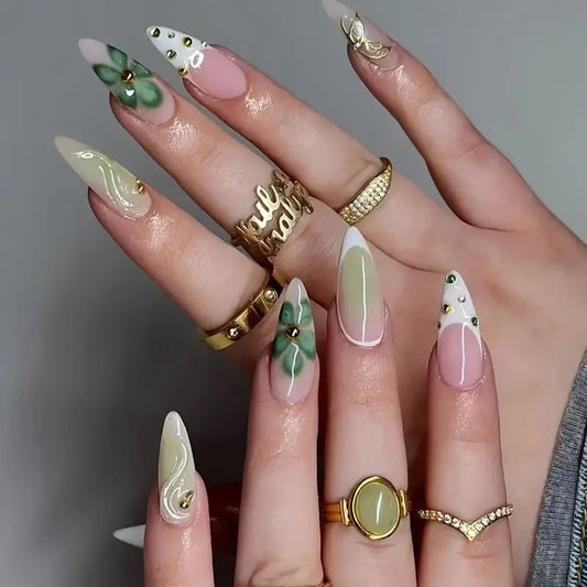 Green Dream Press On Nails