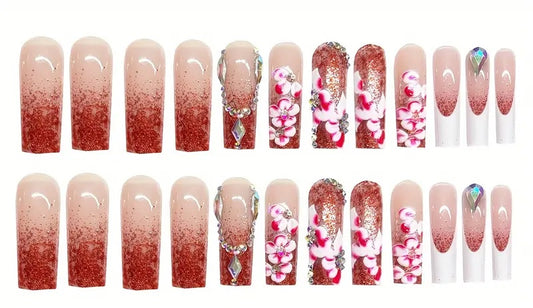 Hawaiian Sparkle Press On Nails
