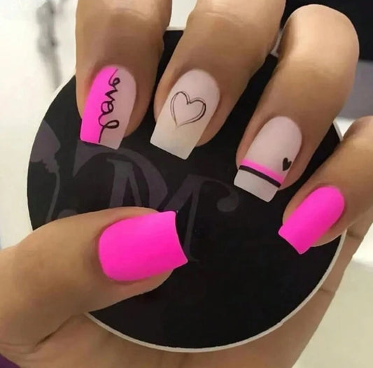 Pretty in Pink Press On Nails