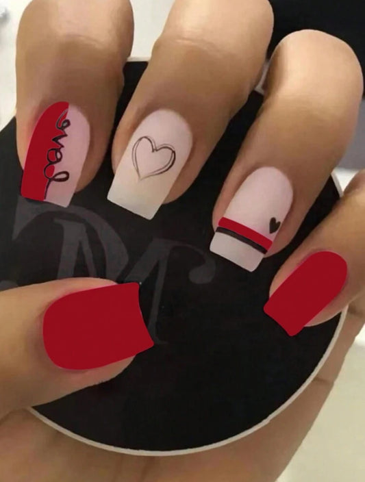 Valentines Lover Press On Nails
