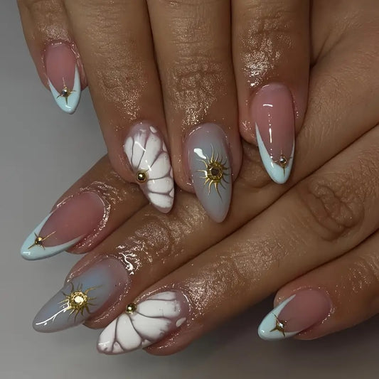 Star Eclipse Press On Nails