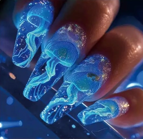 Mesmerizing Jellyfish Press On Nails