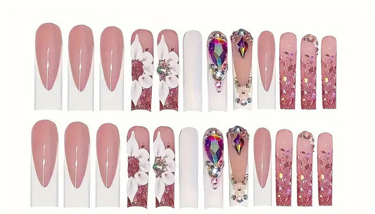 Pink Glitz and Glam Press On Nails
