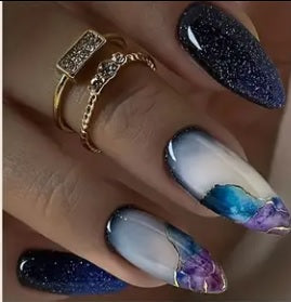 Purple Rain Press On Nails